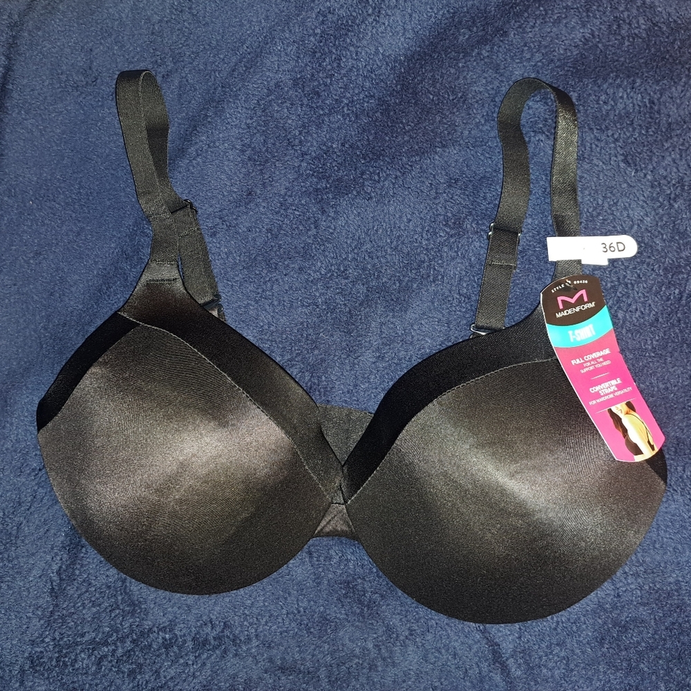 Maidenform T-Shirt Full Coverage Convertible Straps Underwire Bra - 36D